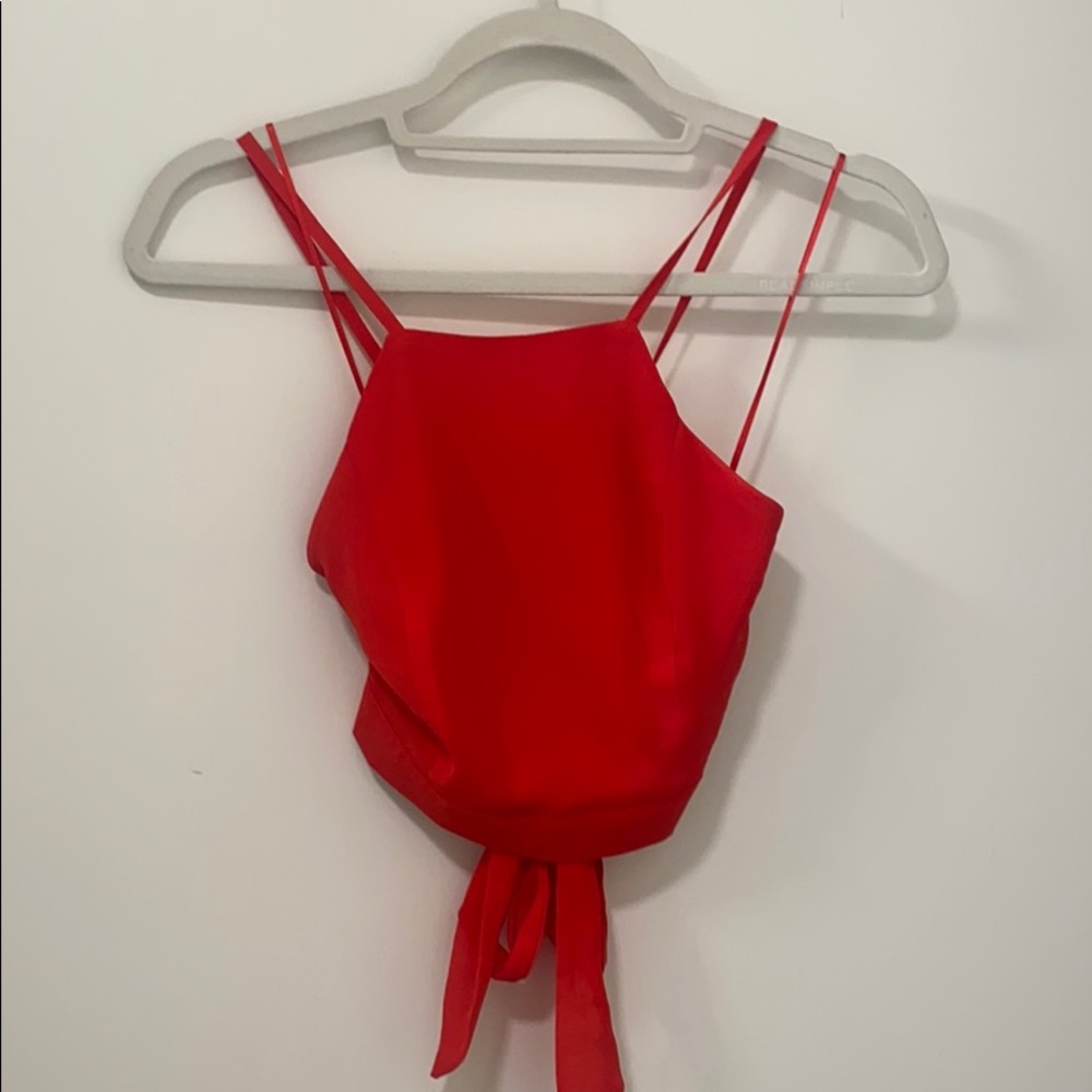 AKIRA Red Crop Top